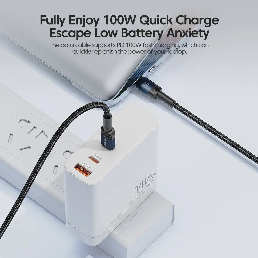 Toocki USB Type C to USB C Cable 100W