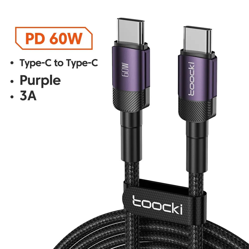Toocki USB Type C to USB C Cable 100W
