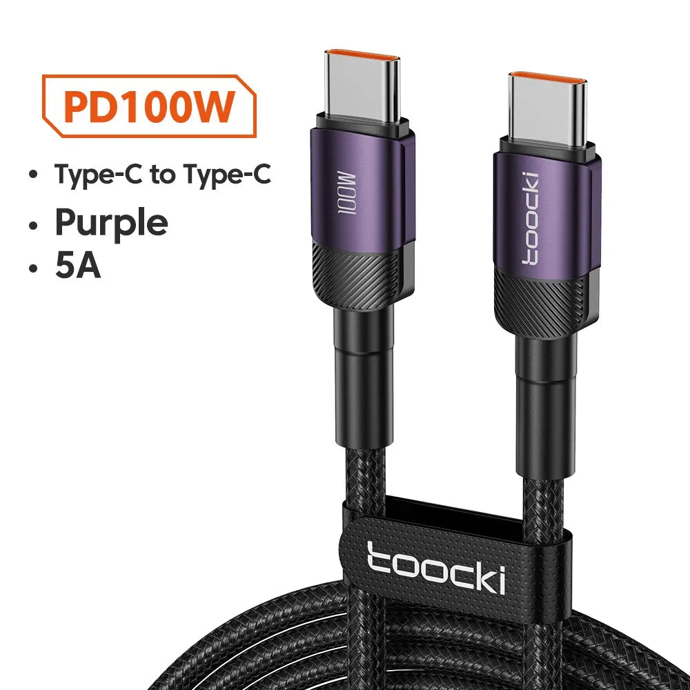 Toocki USB Type C to USB C Cable 100W